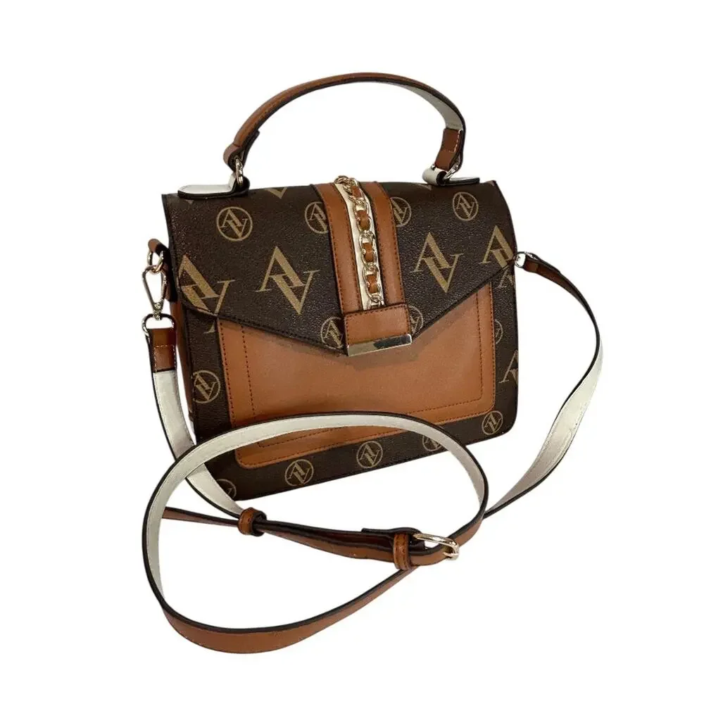 Adrienne Vittadini Top Handle Satchel‎ Bag Removable Shoulder Strap